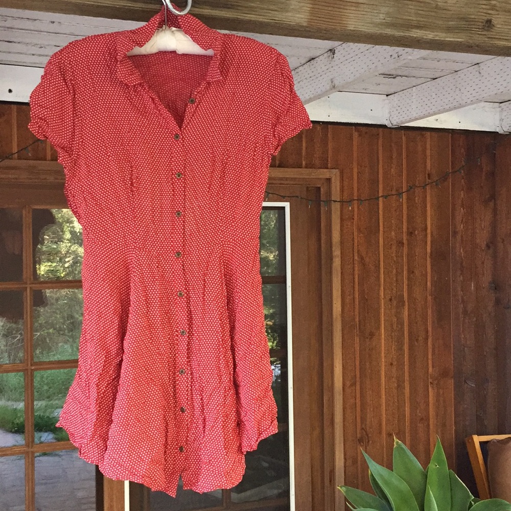 Red summer dress from Urban